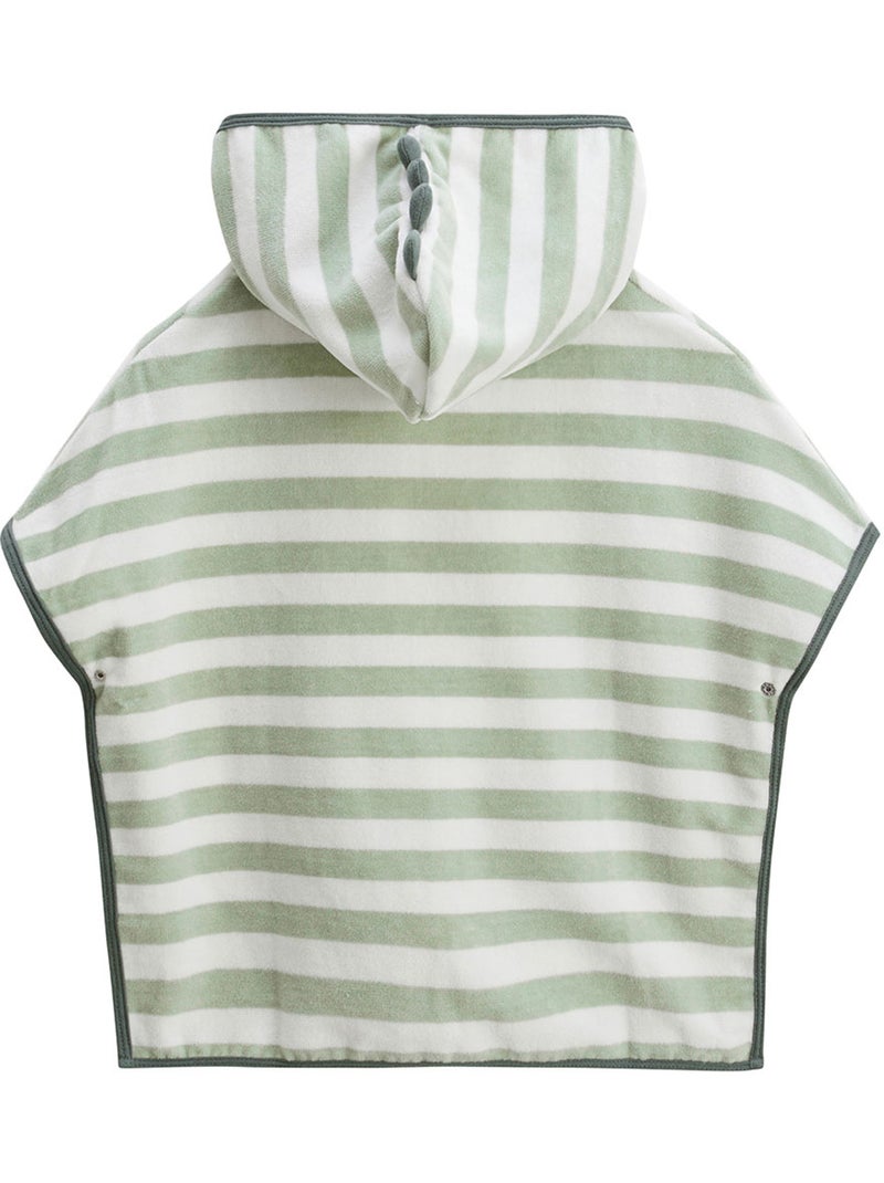 Poncho de bain bébé Crocro rigolo Kaki - Kiabi