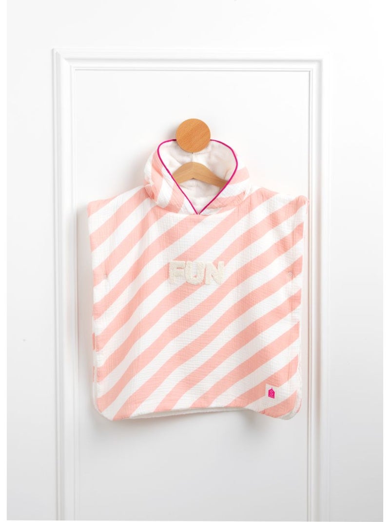 Poncho de bain bébé en coton - sauthon Rose - Kiabi