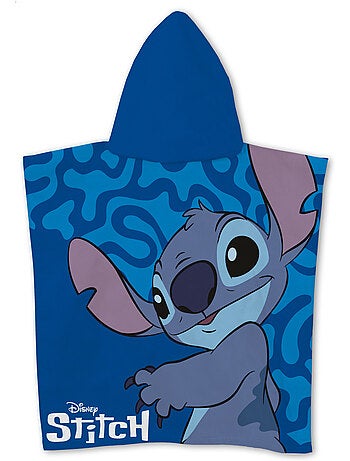 Poncho de Plage Disney Stitch 55x110cm – Capuche – 100% Polyester