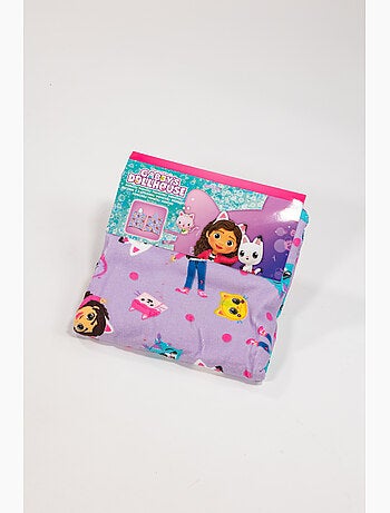 Poncho de Plage Gabby's Dollhouse 55x110cm – Capuche – 100% Polyester – Licence Officielle