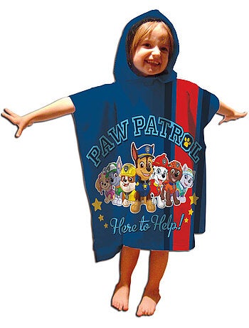 Poncho de Plage PAW Patrol 50x110cm – Capuche – 100% Polyester