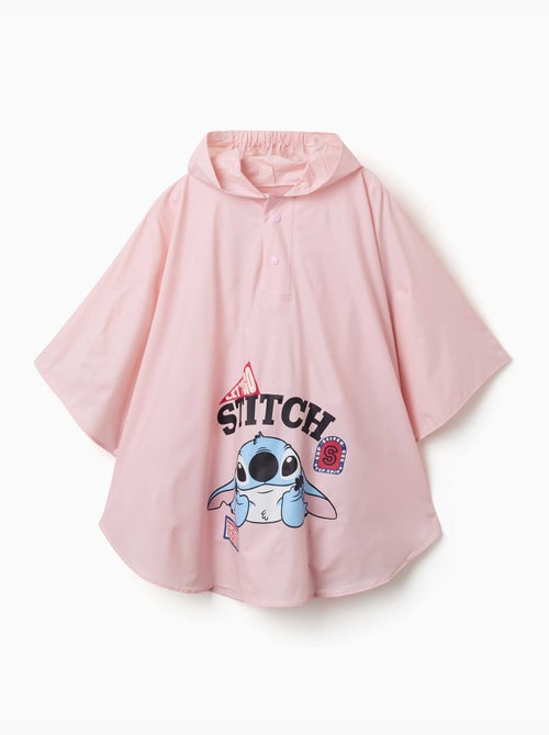 Poncho de pluie à capuche avec imprimé Stitch - Kiabi