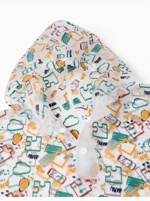 Poncho de pluie avec capuche et imprimé - Kiabi