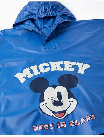 Poncho de pluie avec capuche et imprimé Mickey