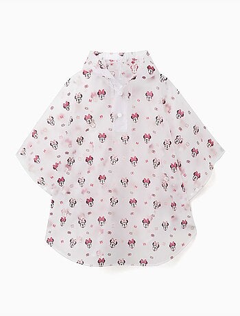 Poncho de pluie avec capuche et imprimé Minnie