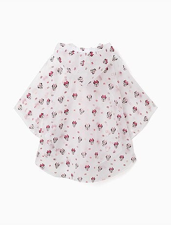 Poncho de pluie avec capuche et imprimé Minnie