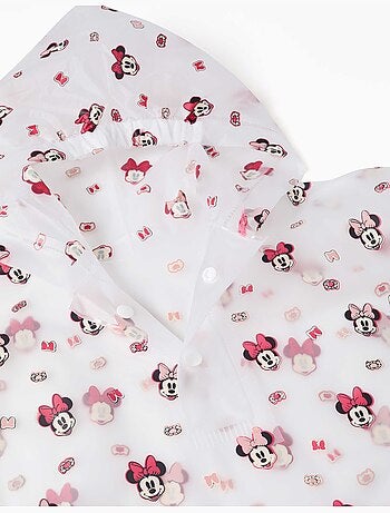 Poncho de pluie avec capuche et imprimé Minnie