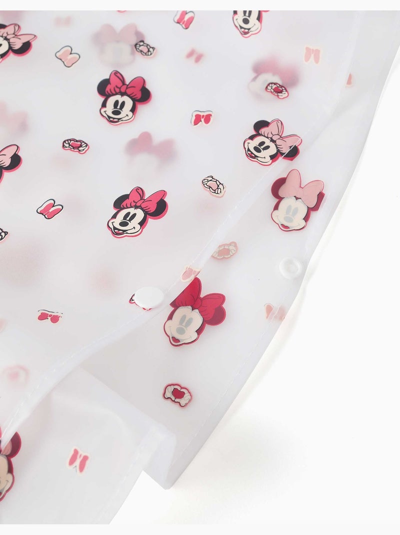 Poncho de pluie avec capuche et imprimé Minnie Rouge - Kiabi