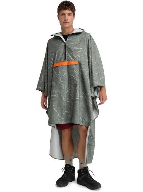 Poncho de pluie imperméable randonnée randonnée homme et femme rinjani - Kiabi