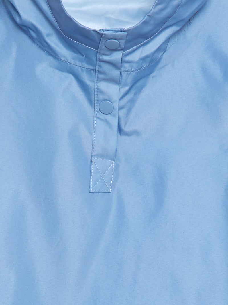 Poncho mixte à capuche - collection facile à enfiler Bleu - Kiabi