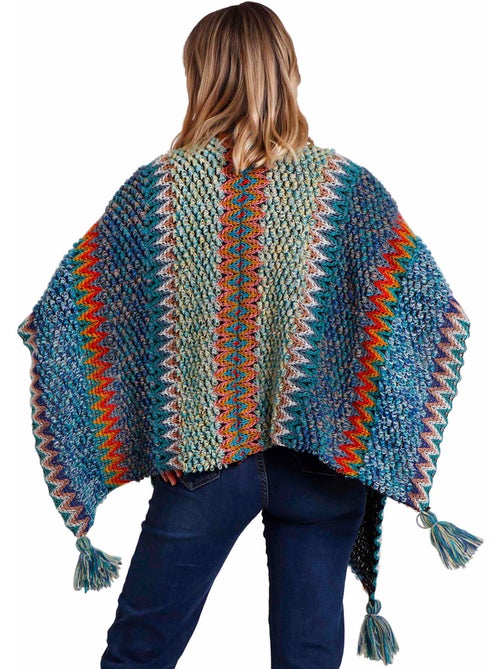 Poncho ouvert azteca - Kiabi Poncho ouvert azteca - Kiabi