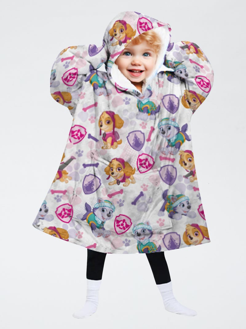 Poncho plaid 'Pat'patrouille' Blanc - Kiabi