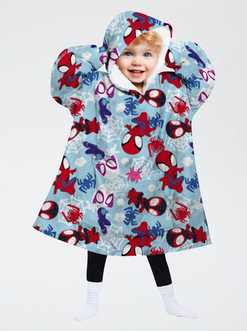 Poncho plaid 'Pat'patrouille' Rouge - Kiabi
