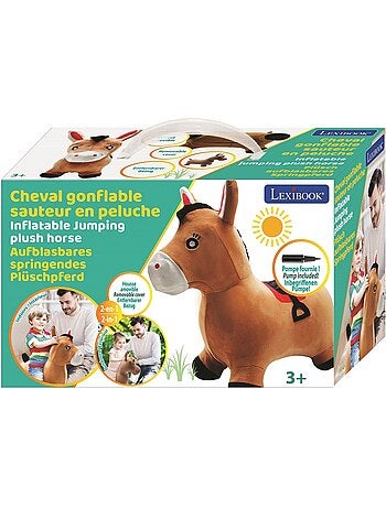 Poney sauteur gonflable bleu