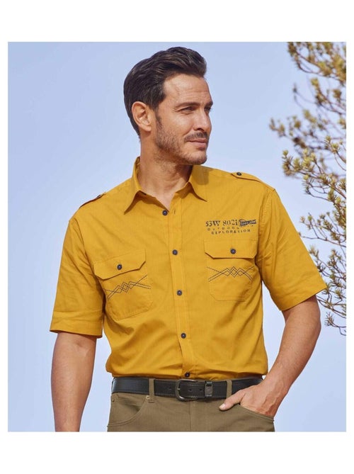 Popeline overhemd Pilote Explorer - ATLAS FOR MEN - Kiabi Popeline overhemd Pilote Explorer - ATLAS FOR MEN - Kiabi