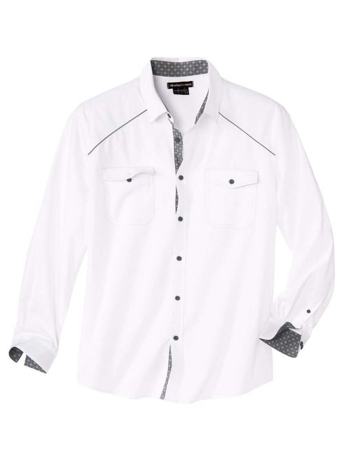 Popeline overhemd Sun Valley - ATLAS FOR MEN - Kiabi Popeline overhemd Sun Valley - ATLAS FOR MEN - Kiabi