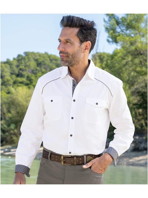 Popeline overhemd Sun Valley - ATLAS FOR MEN - Kiabi Popeline overhemd Sun Valley - ATLAS FOR MEN - Kiabi