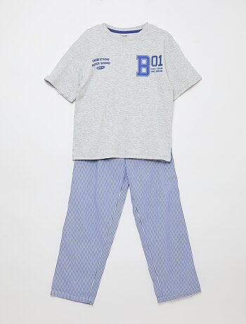 Popeline pyjamaset - 2-delig