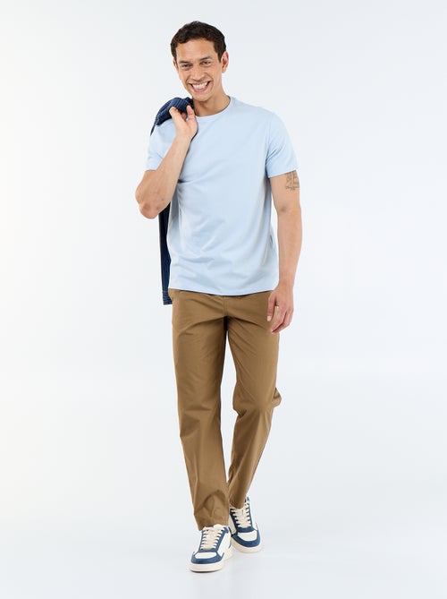 Popeline stadspantalon - Kiabi