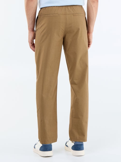 Popeline stadspantalon - Kiabi