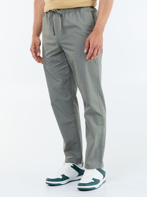 Popeline stadspantalon - Kiabi