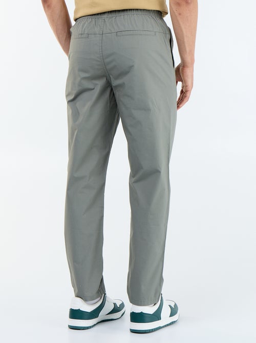 Popeline stadspantalon - Kiabi