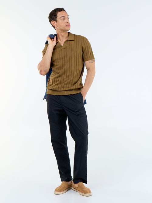 Popeline stadspantalon - Kiabi