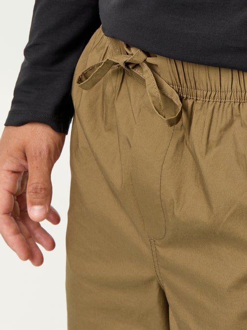 Popelinebroek met elastische taille - Kiabi Popelinebroek met elastische taille - Kiabi