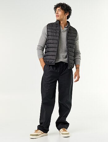 Popelinebroek met elastische taille