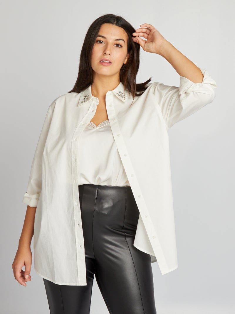 Poplin blouse WIT - Kiabi