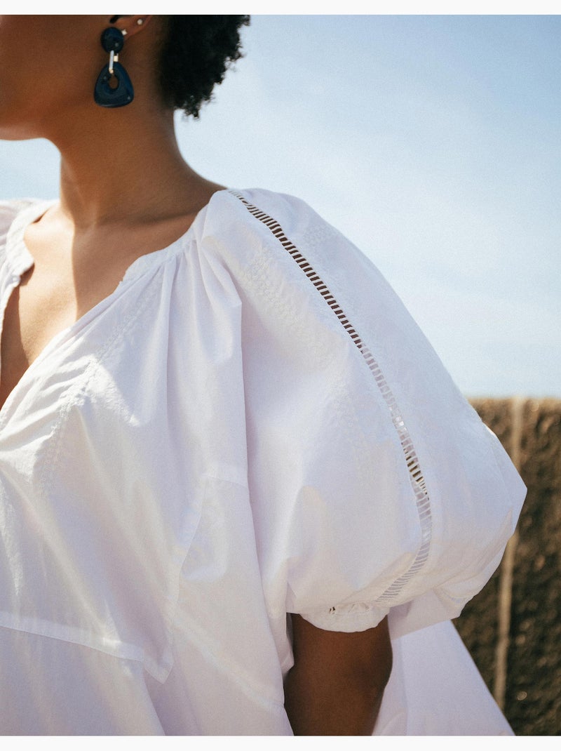 Poplin-jurk, mo fashion Wit - Kiabi