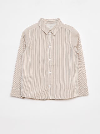 Poplin overhemd met lange mouwen