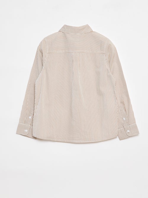 Poplin overhemd met lange mouwen - Kiabi
