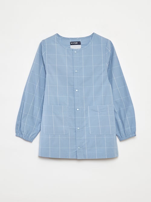 Poplin schort met lange mouwen - Kiabi