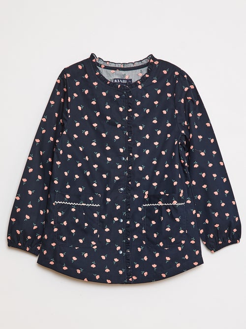 Poplin schort met lange mouwen - Kiabi