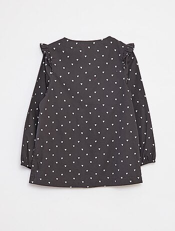 Poplin schort met 'Marie'-print