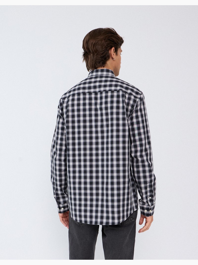 Poplin-shirt, mo fashion Grijs - Kiabi