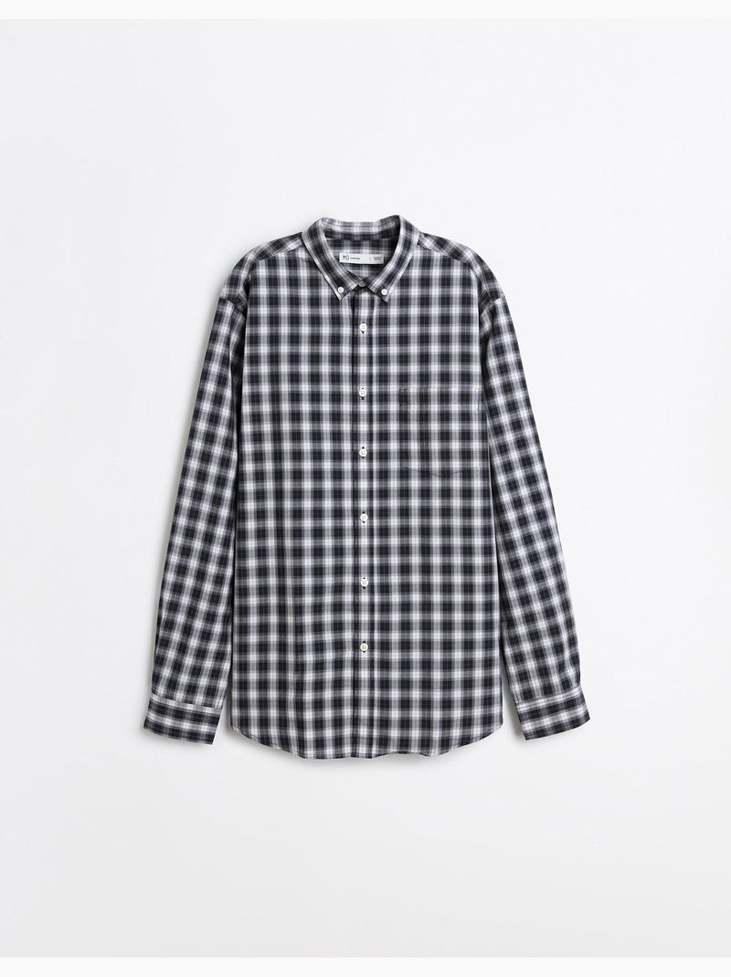 Poplin-shirt, mo fashion Grijs - Kiabi