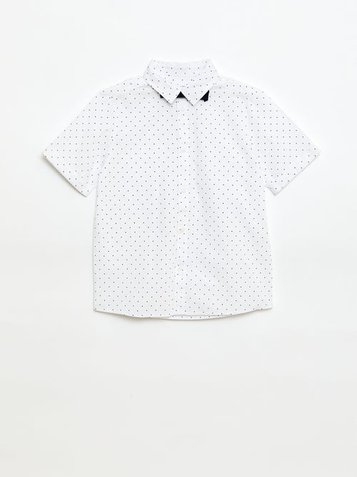 Popline overhemd met vlinderdas - Kiabi