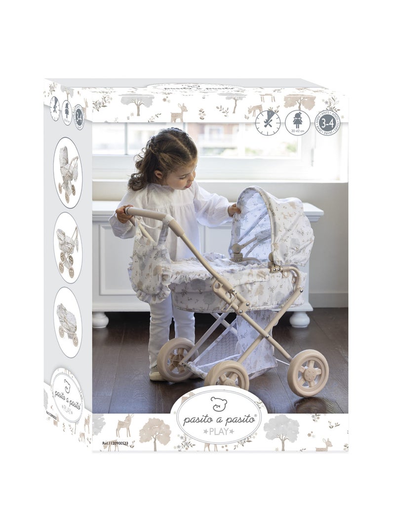 Poppenwagen voor poppen speelgoed Beige - Kiabi
