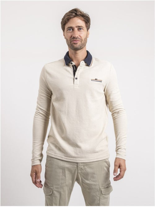 Pormarin poloshirt met lange mouwen - Kiabi