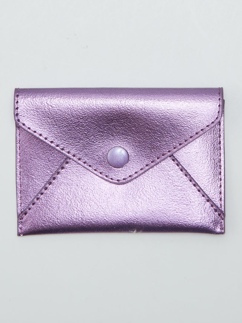 Porte carte Violet - Kiabi