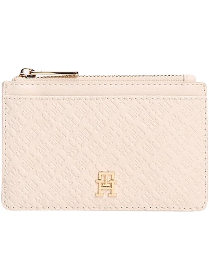 Porte-cartes femme tommy hilfiger long Ecru - Kiabi