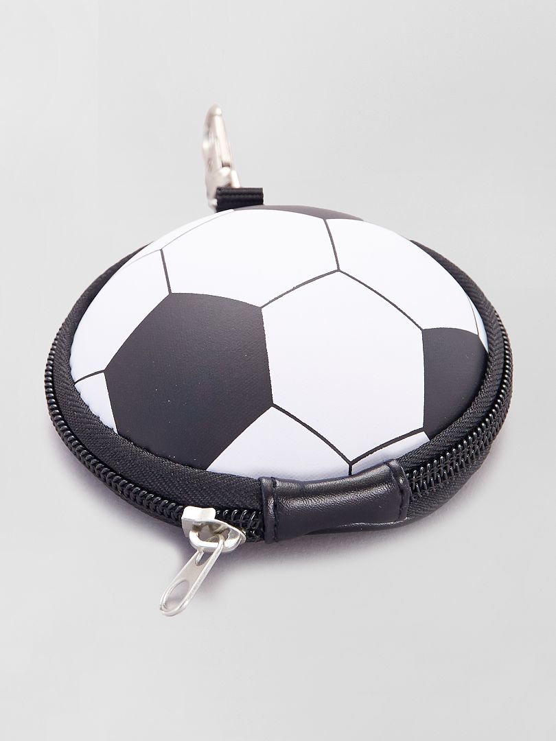 Porte monnaie ballon football - noir - Kiabi - 4.00€