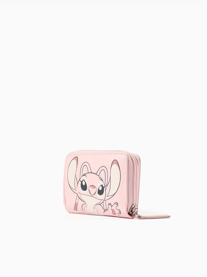 Portefeuille avec imprimé stitch et angel Rose - Kiabi