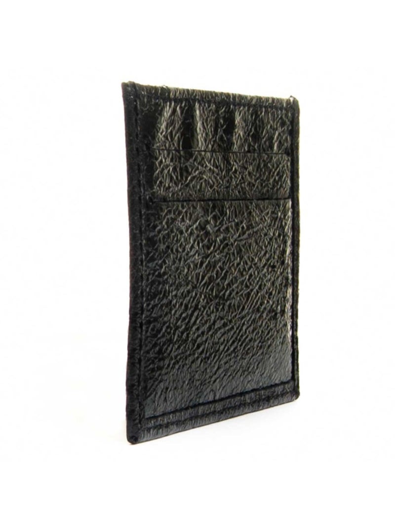 Portefeuille Cuir Naturel Purapiel Noir - Kiabi