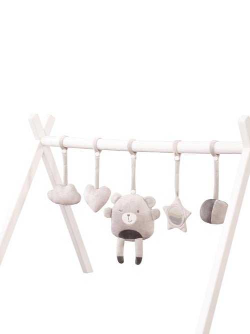 Portique d'éveil en bois + 5 jouets 'roba Style' - ROBA - Kiabi