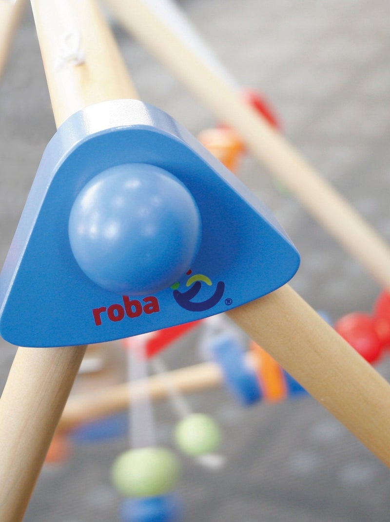 Portique d'éveil en bois avec 3 anneaux de dentition - ROBA Multicolore - Kiabi