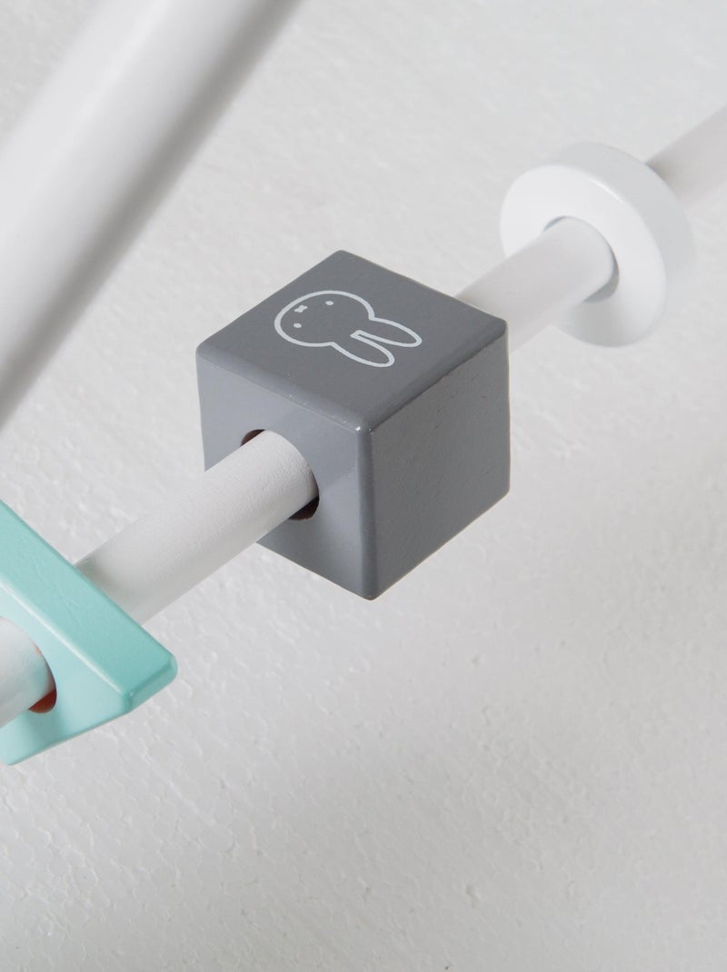 Portique d'éveil en bois avec 3 anneaux de dentition 'miffy®' - ROBA Blanc Beige Gris - Kiabi