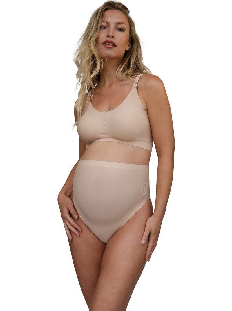 Positie slip met hoge taille Beige - Kiabi